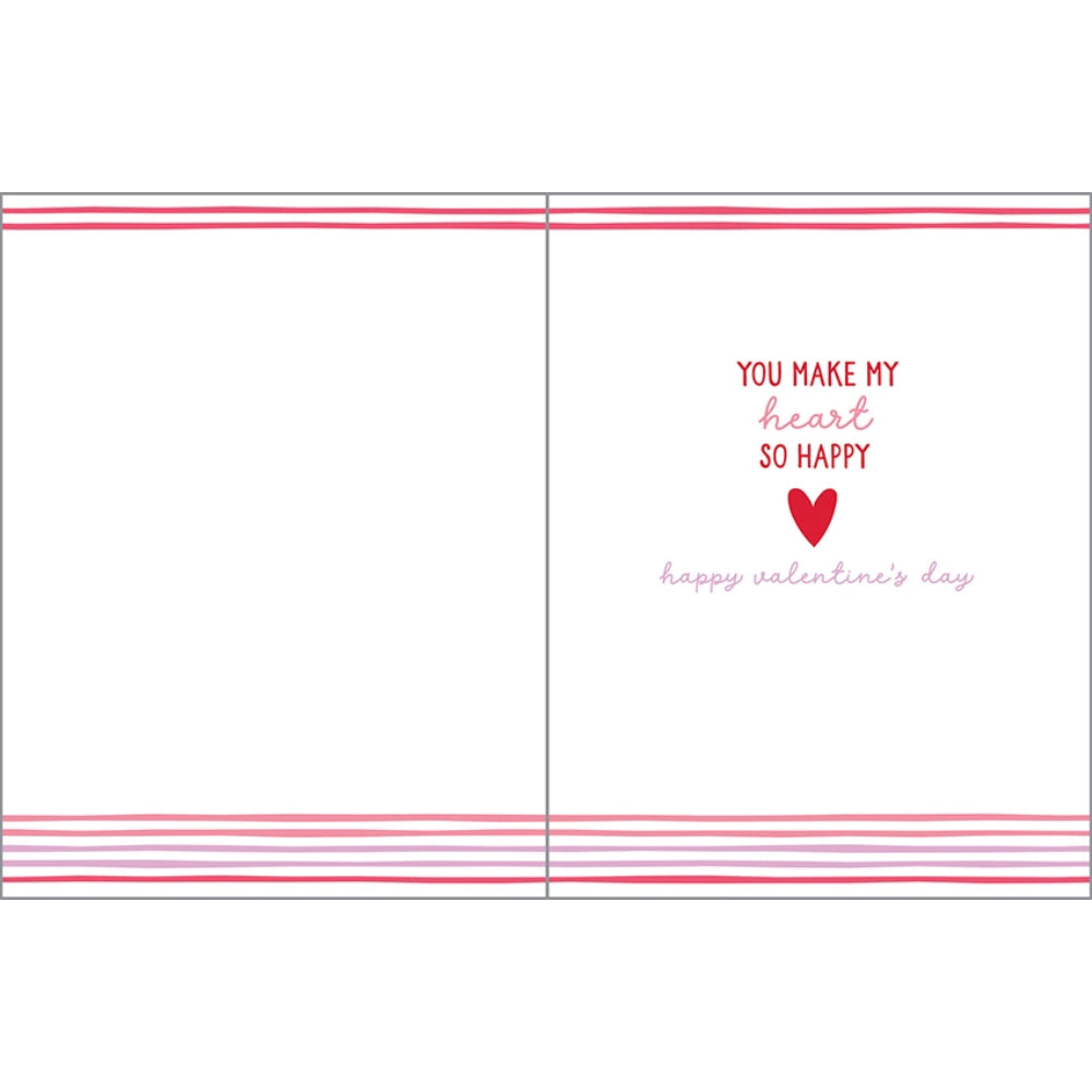 Gina B Designs Valentine Greeting Card - Love You Stripes