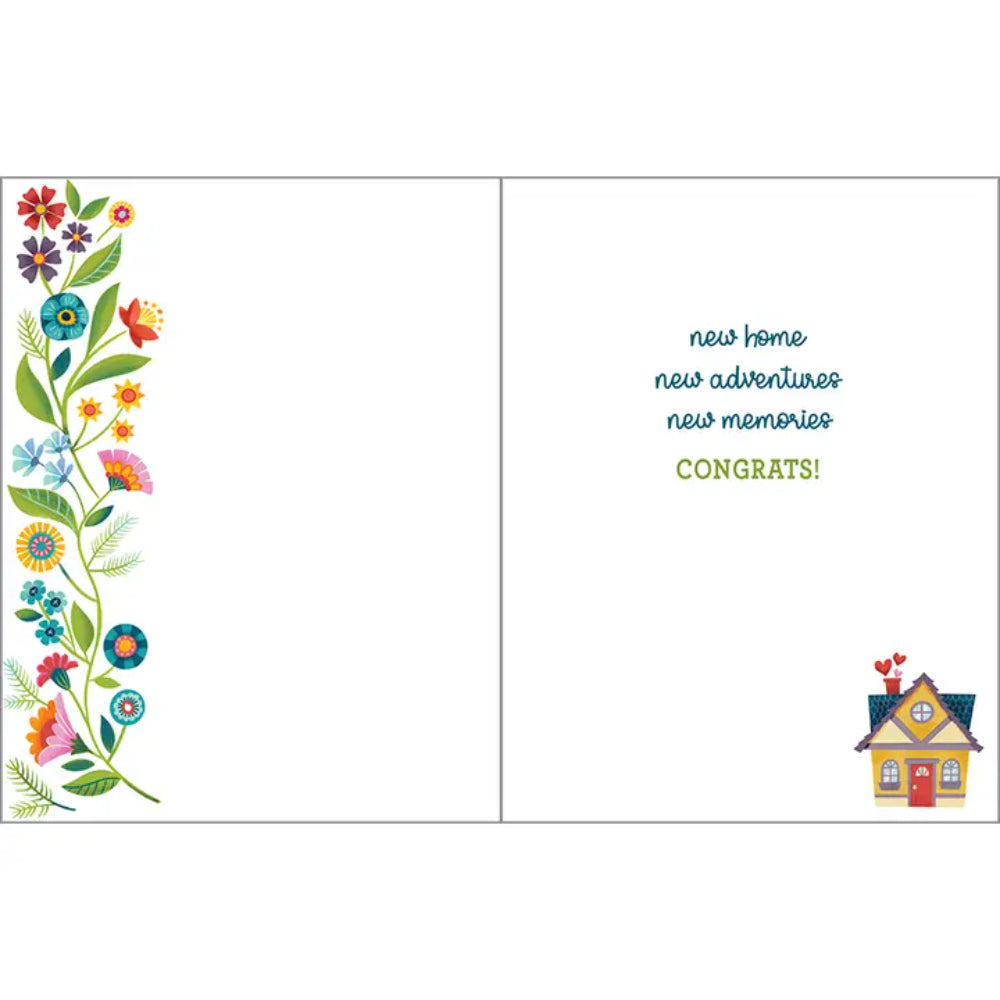 Gina B Designs New Home Greeting Card - New Home in Bloom