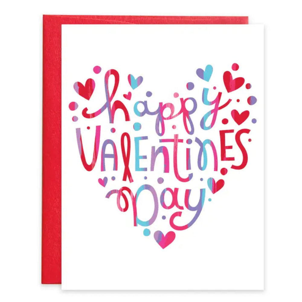 Gina B Designs Valentine Greeting Card - Happy Hearts