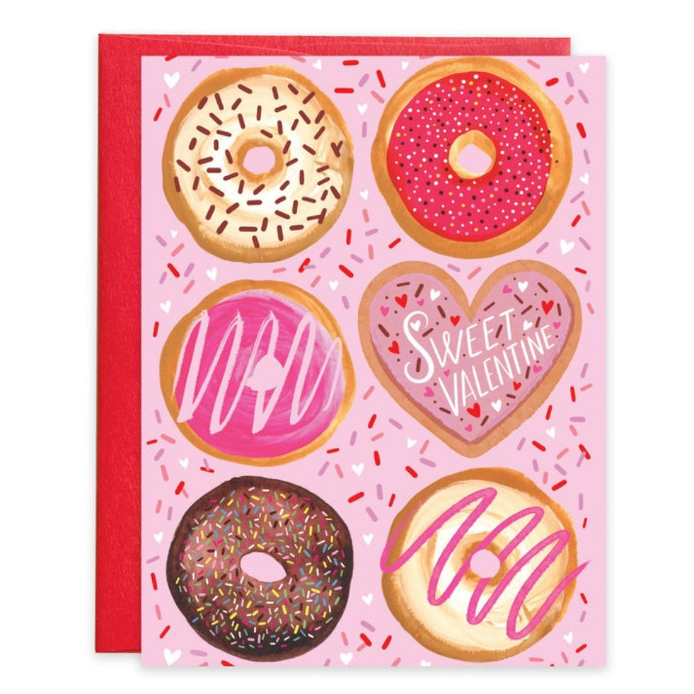 Gina B Designs Valentine Greeting Card - Donuts