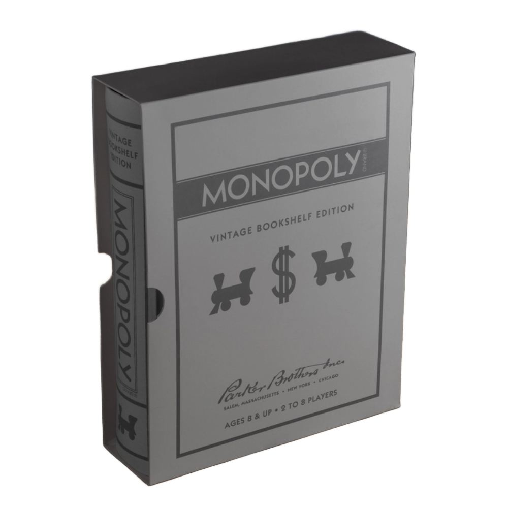WS Game Company Vintage Monopoly Bookshelf Edition Game