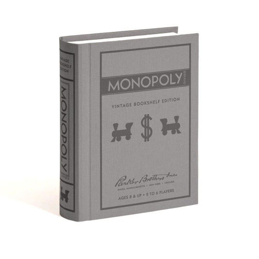 WS Game Company Vintage Monopoly Bookshelf Edition Game