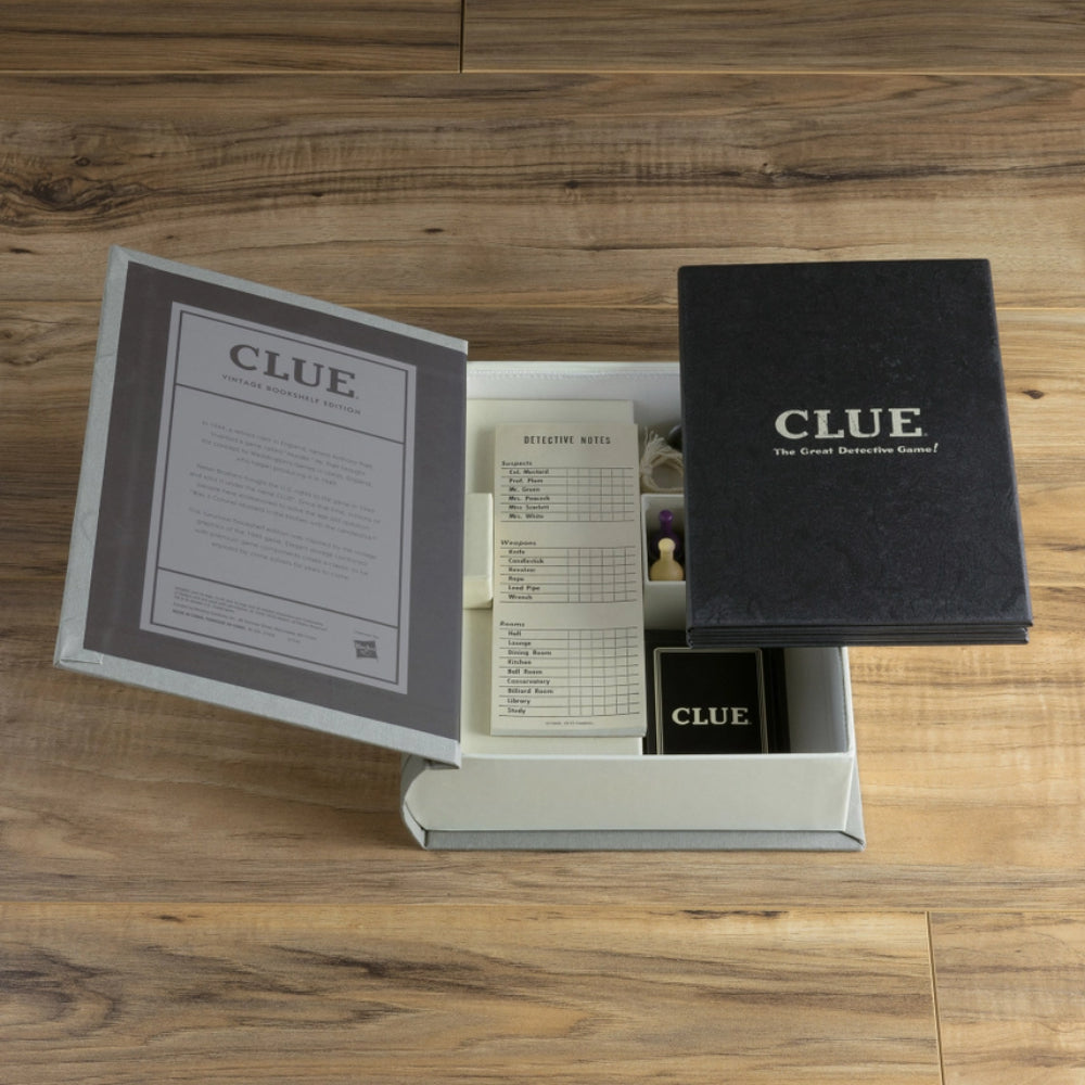 WS Game Company Vintage Clue Bookshelf Edition Game