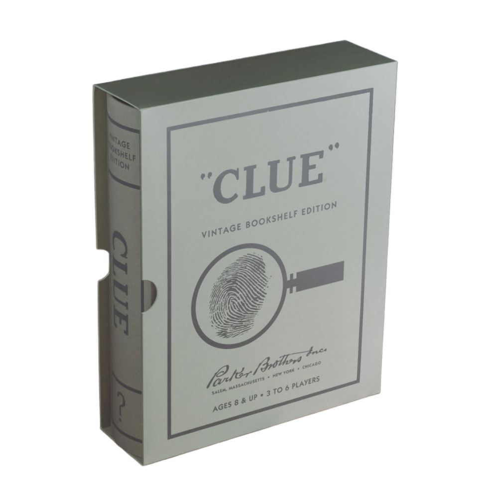 WS Game Company Vintage Clue Bookshelf Edition Game