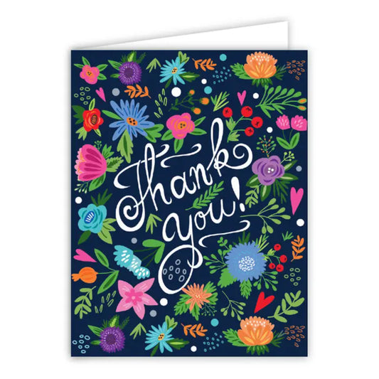 RosanneBeck Collections Thank You Floral Greeting Card