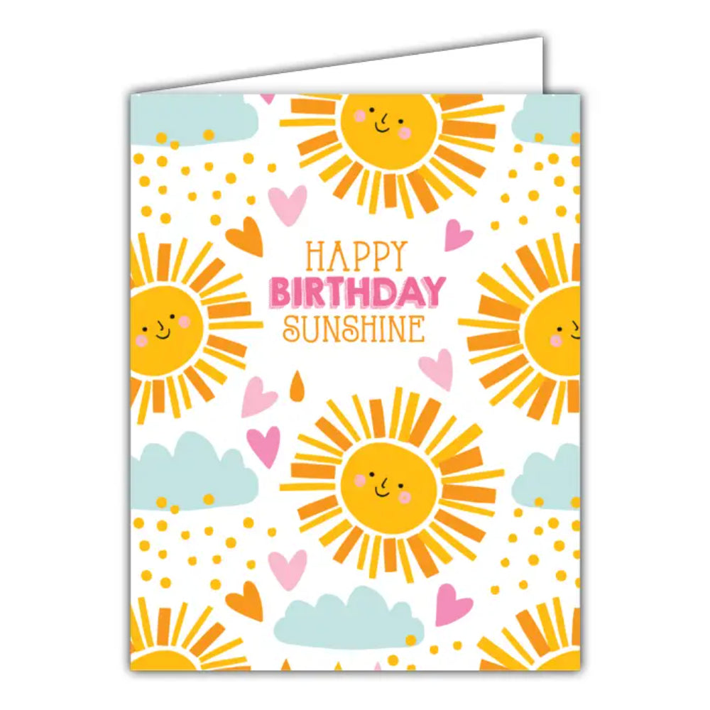 RosanneBeck Collections Happy Birthday Sunshine Small Folded Greeting Card