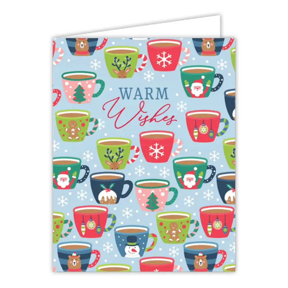 RosanneBeck Collections Warm Wishes Holiday Cups Greeting Card