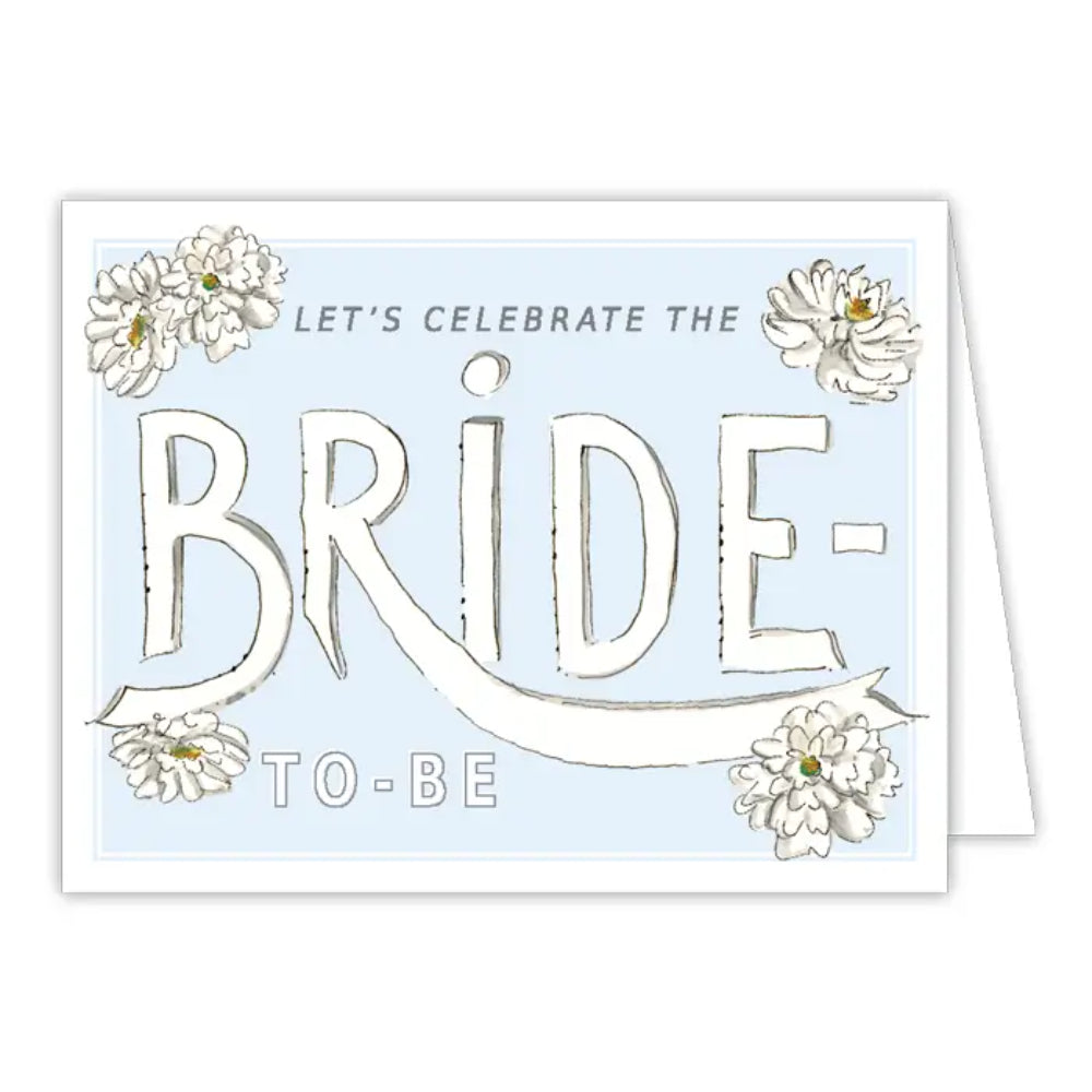 RosanneBeck Collections Handpainted Let's Celebrate the Bride To-Be Greeting Card