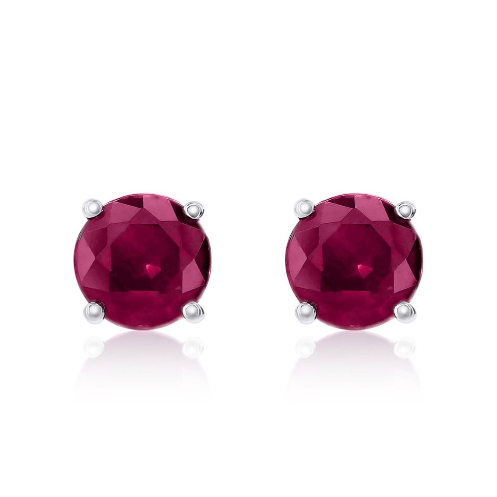 Smyth Jewelers 14k Gold 5mm Ruby Stud Earrings
