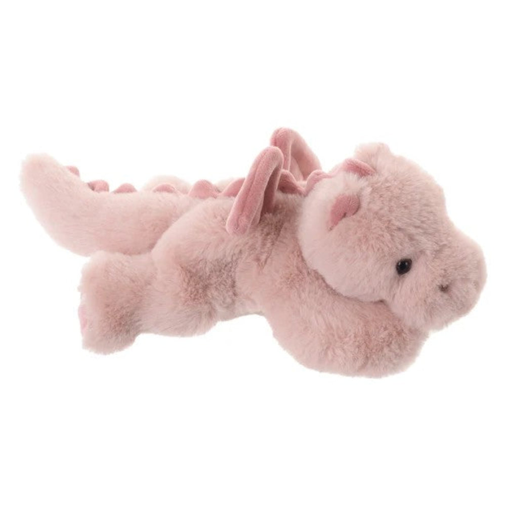 Pink plush toy on a white background
