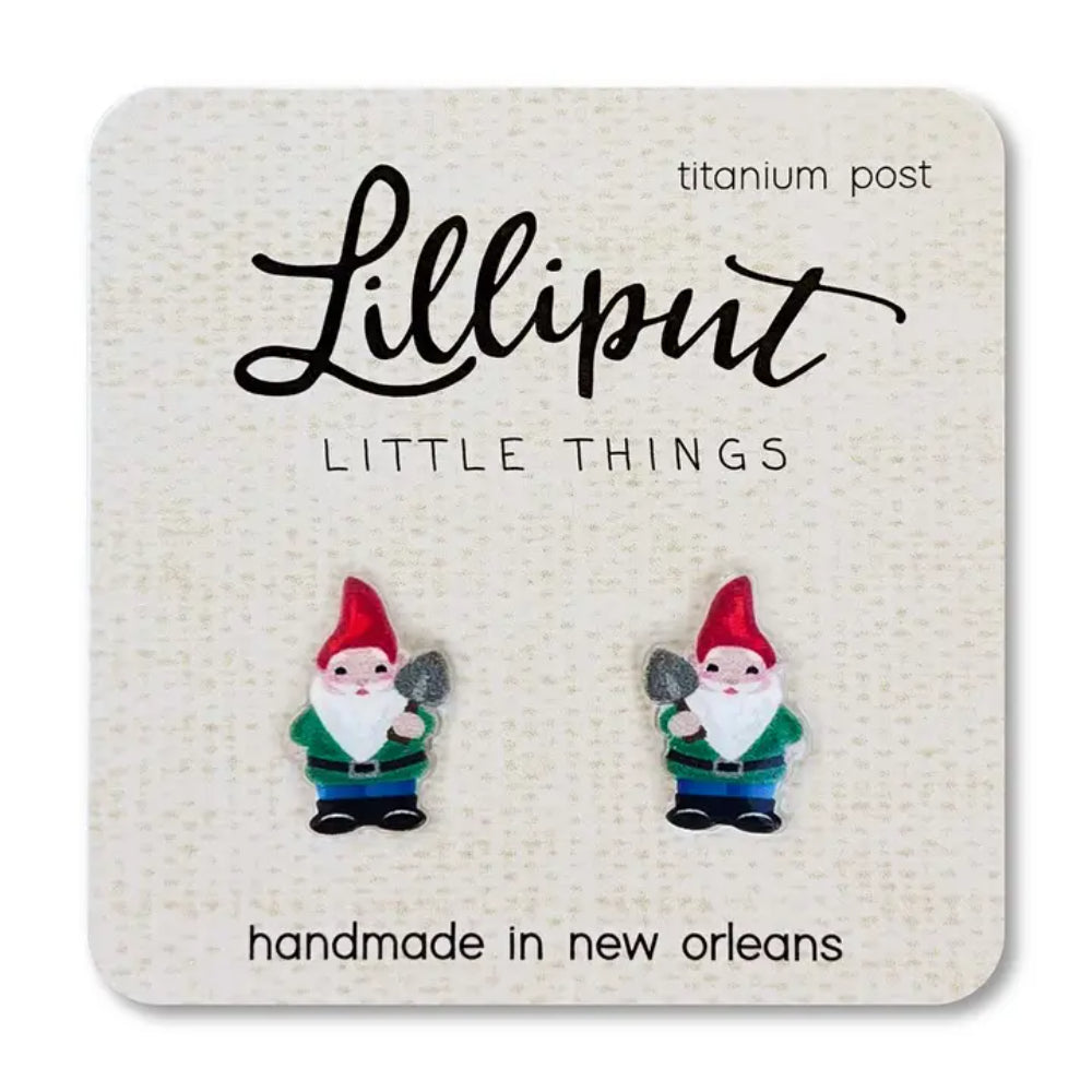 Lilliput Little Things Garden Gnome Earrings