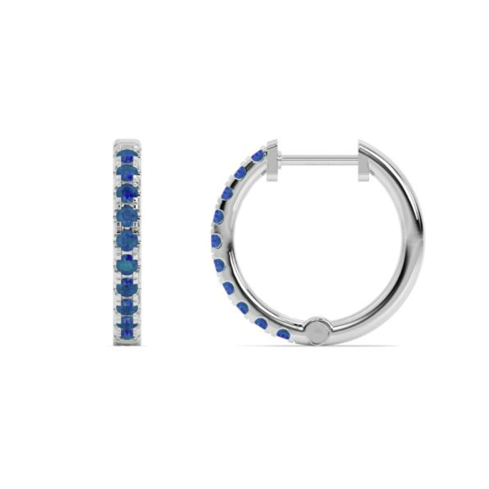 Smyth Jewelers 14k Gold Alexandrite Hoop Earrings