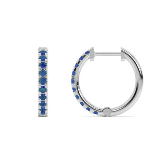 Smyth Jewelers 14k Gold Alexandrite Hoop Earrings