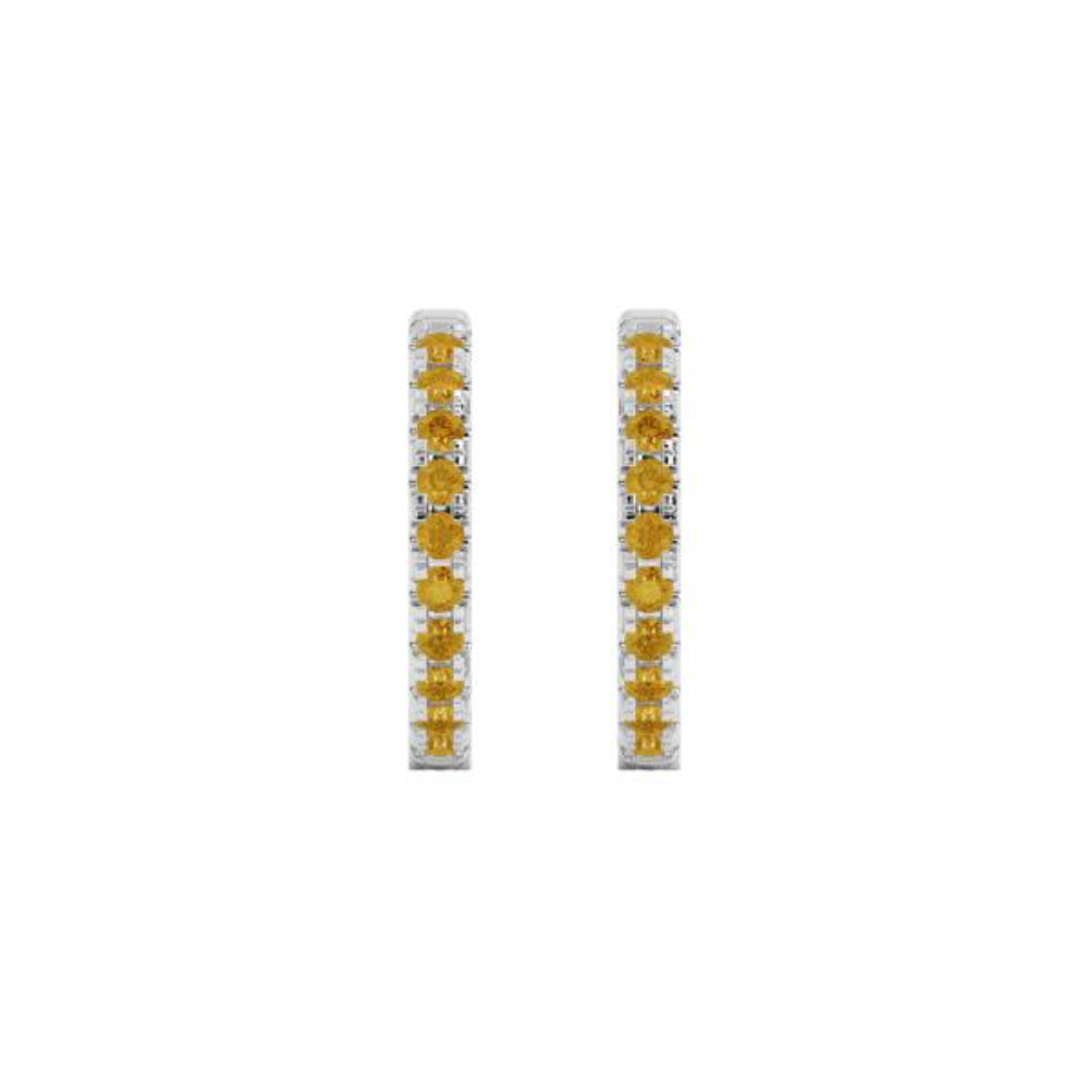 Smyth Jewelers 14k Gold Citrine Hoop Earrings