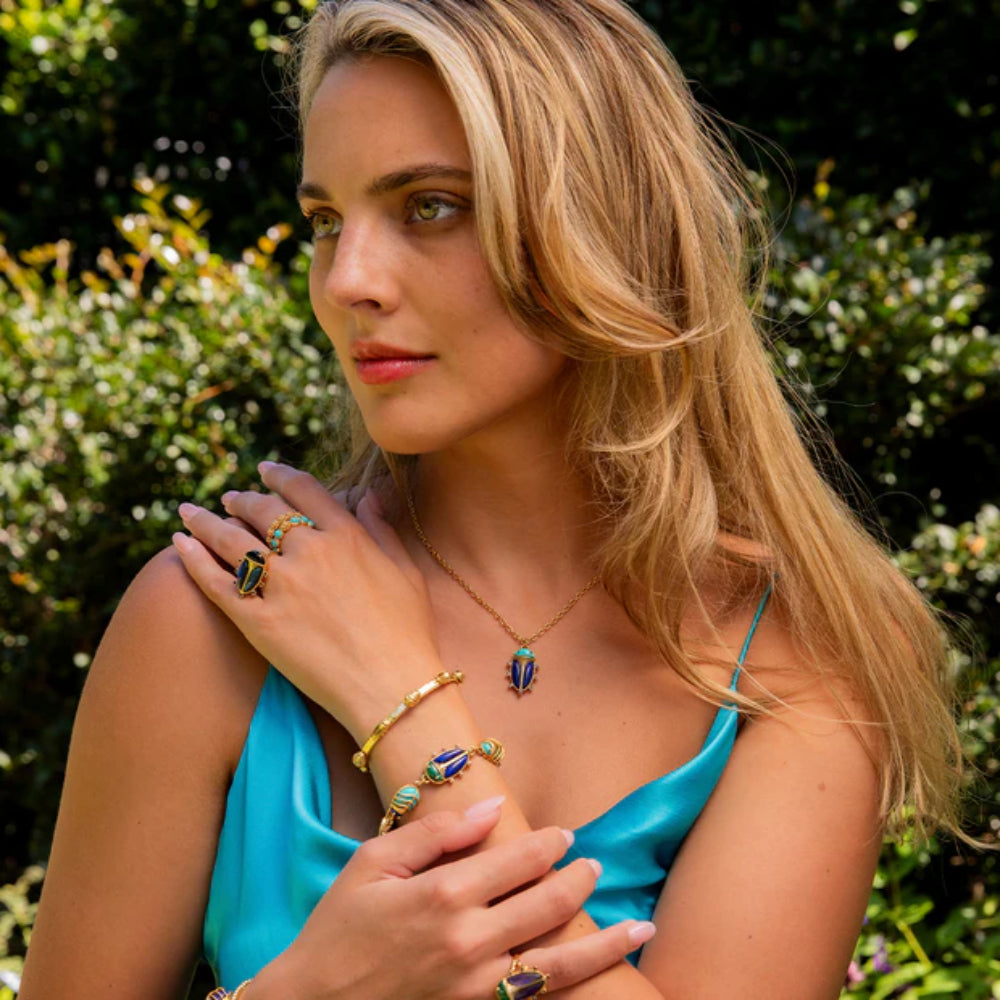 Capucine de Wulf Scarab Charm Necklace