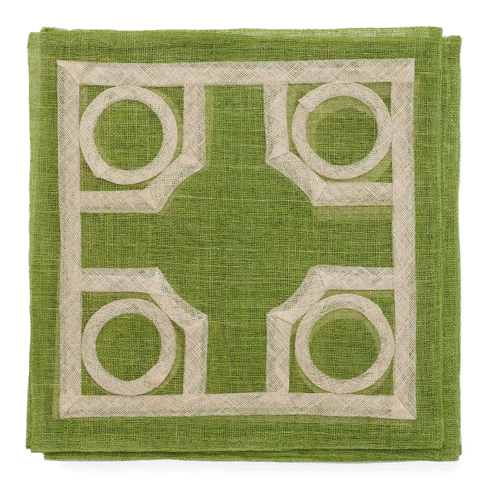 Pomegranate Green Baldwin Rice Paper Placemat - Individual Placemat