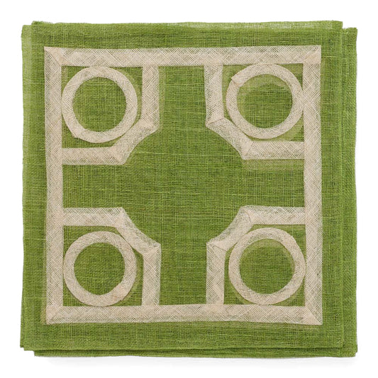 Pomegranate Green Baldwin Rice Paper Placemat - Individual Placemat