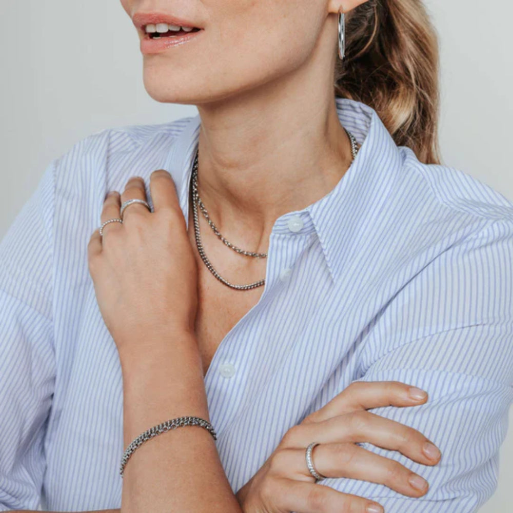 Ti Sento Sterling Silver Chain Bracelet