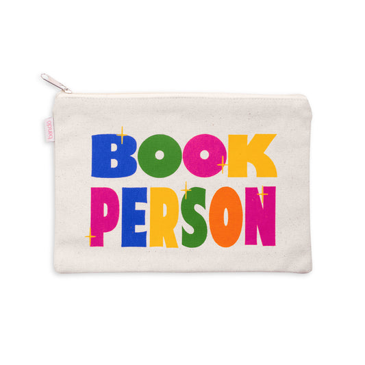 Canvas Pouch, Book Person Reading Capsule