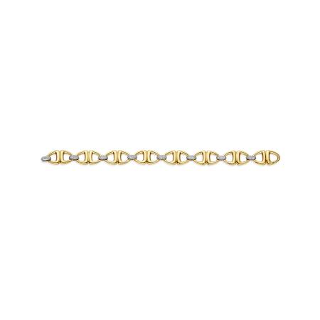 Ti Sento Two-Tone Open Triangle Link Bracelet