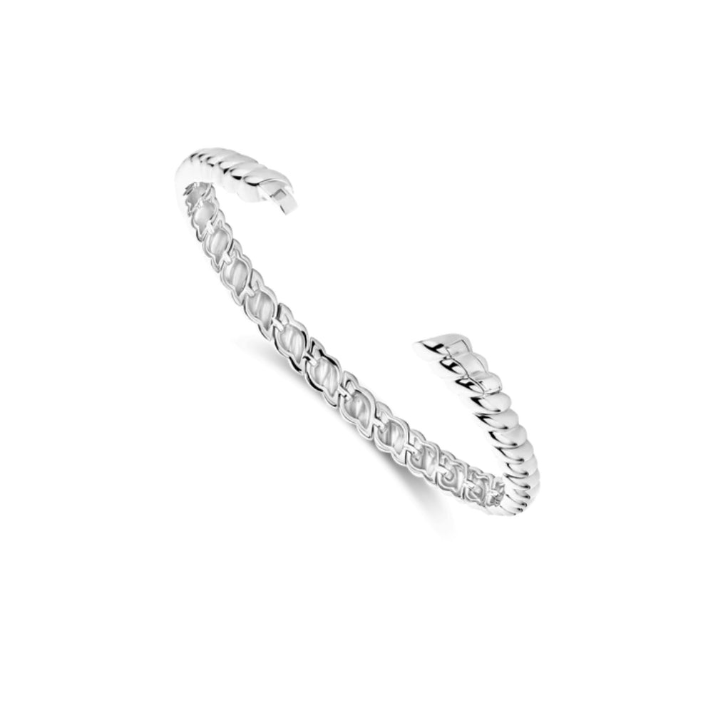 Ti Sento Sterling SIlver Twist Bangle Bracelet
