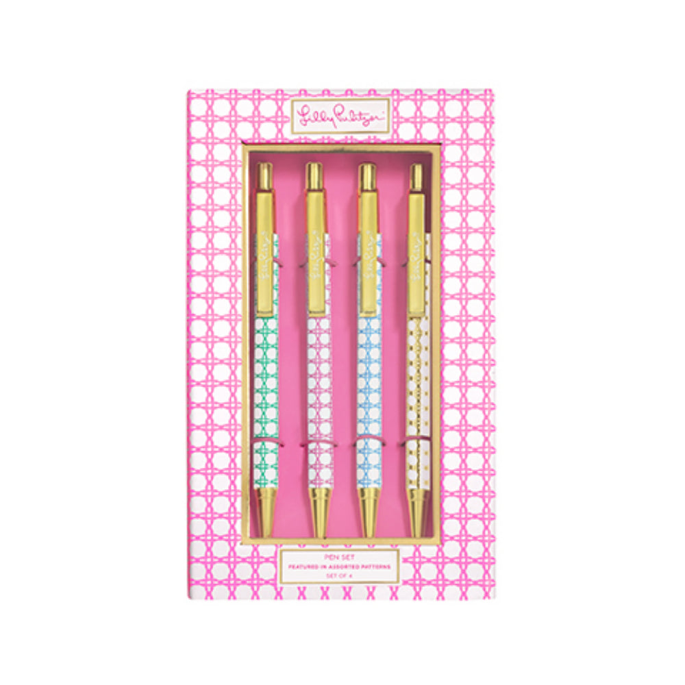 Lilly Pulitzer Ink Pen Set Assorted Caning Smyth Jewelers