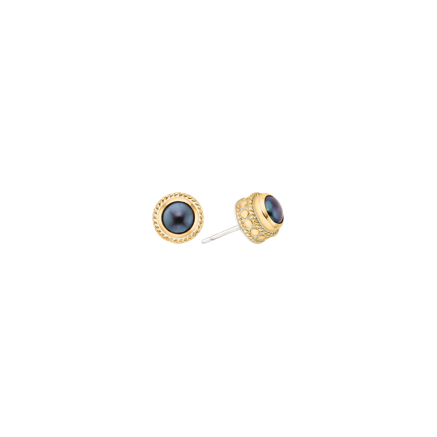 Anna Beck Blue Pearl Stud Earrings
