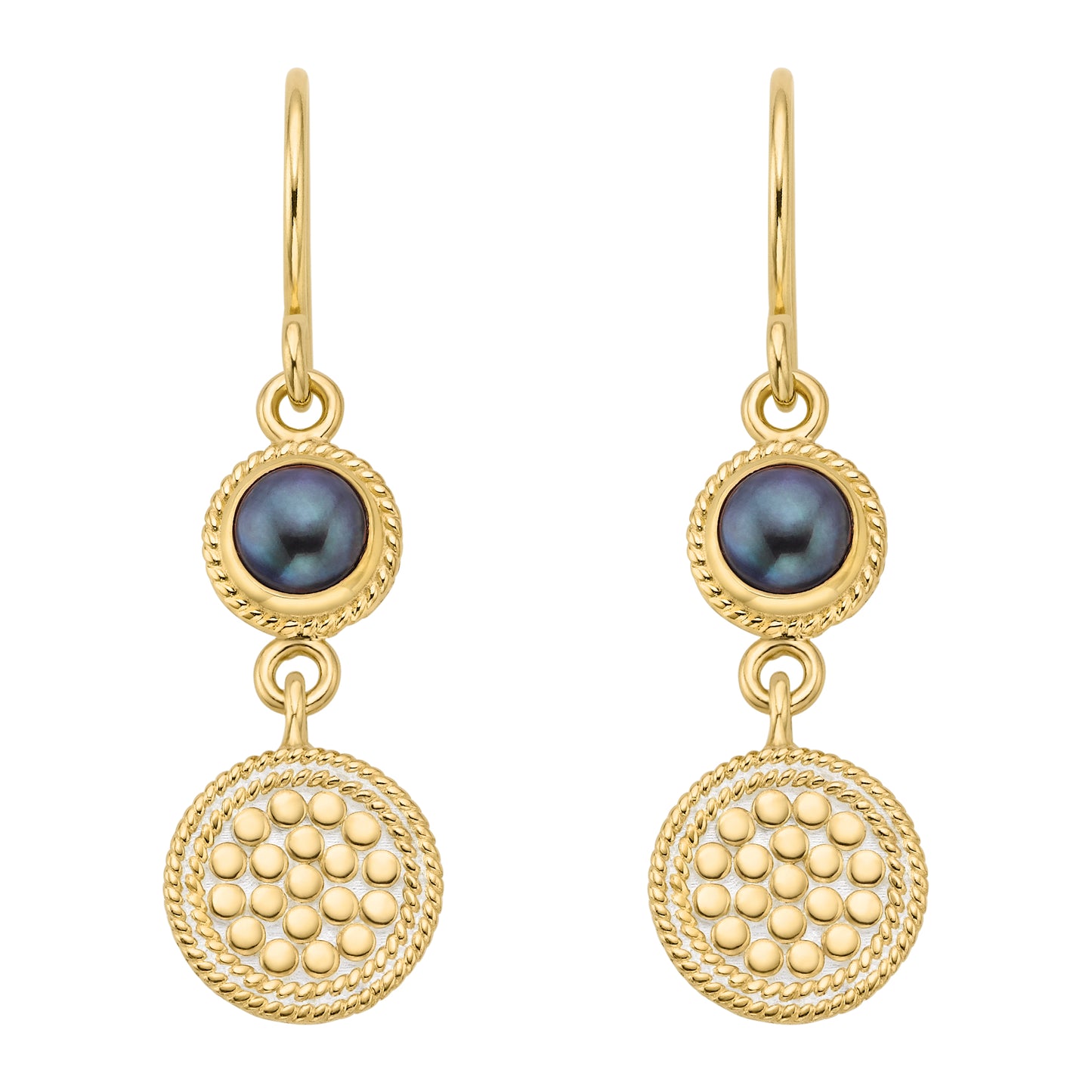 Anna Beck Blue Pearl Double Drop Earrings