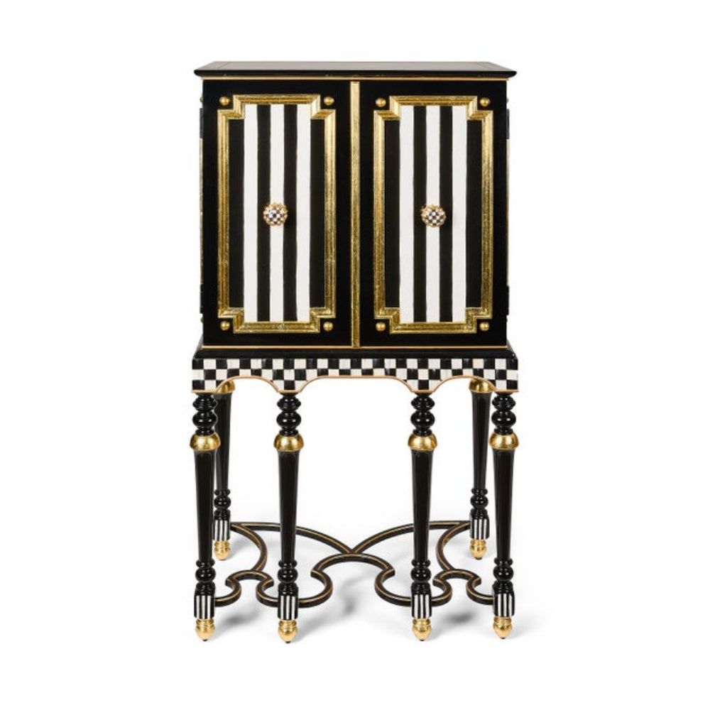 MacKenzie Childs Bombastic Bar Cabinet - Online Only