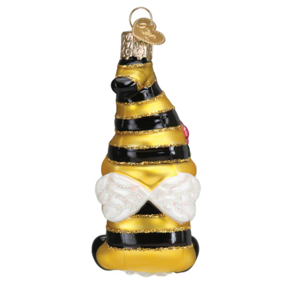 Old World Christmas Bee Happy Gnome Ornament