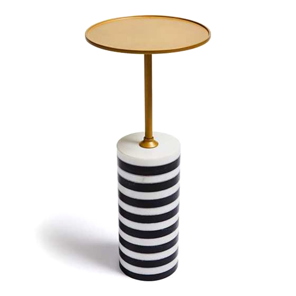 Mackenzie Childs Priorities Round Stripe Side Table *In-Store Pickup Only*