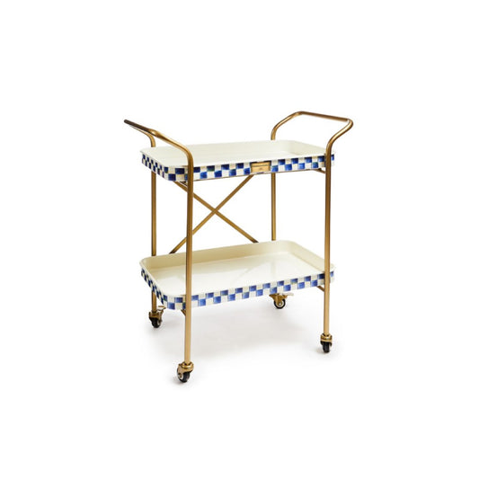 MacKenzie-Childs Royal Check 2-Tier Kitchen Cart (In-Store Pickup Only)