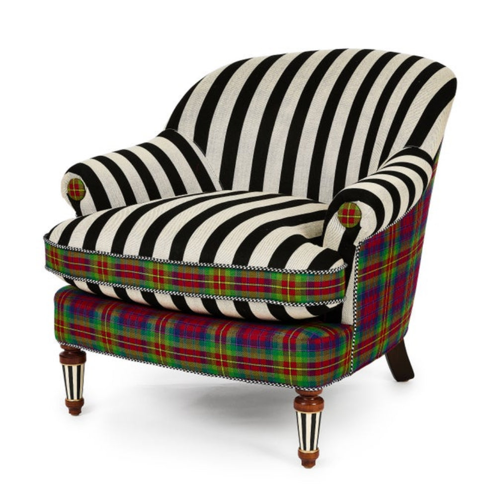 MacKenzie Childs On Wall Street Accent Chair - Online Only