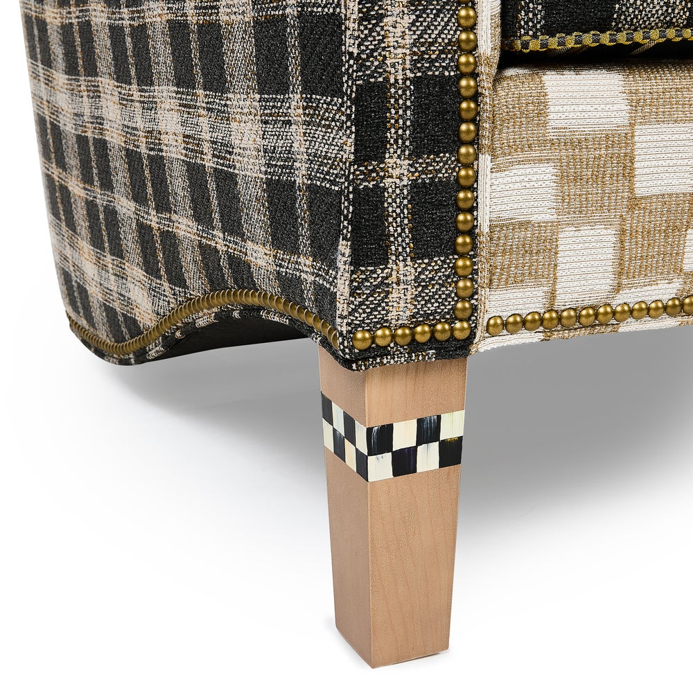 MacKenzie Childs Mad For Plaid Wing Chair - Online Only – Smyth Jewelers