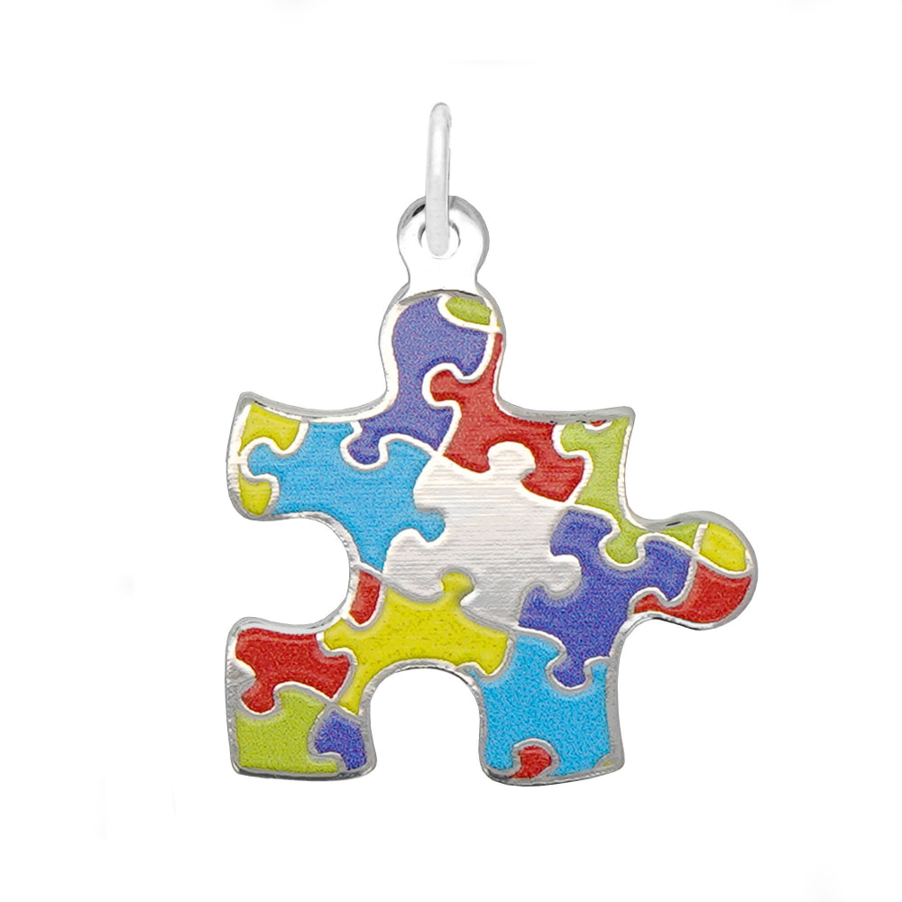 2479 Painted Puzzle Piece Charm