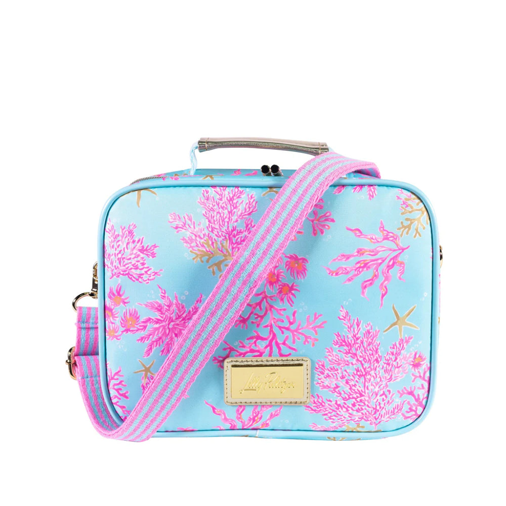 Lilly Pulitzer Royal Coral Lunch Bag