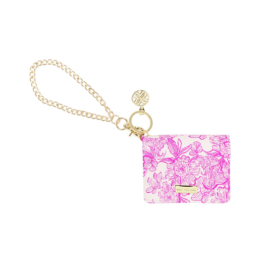 Lilly Pulitzer Snap Card Case-Unforgettable Pink
