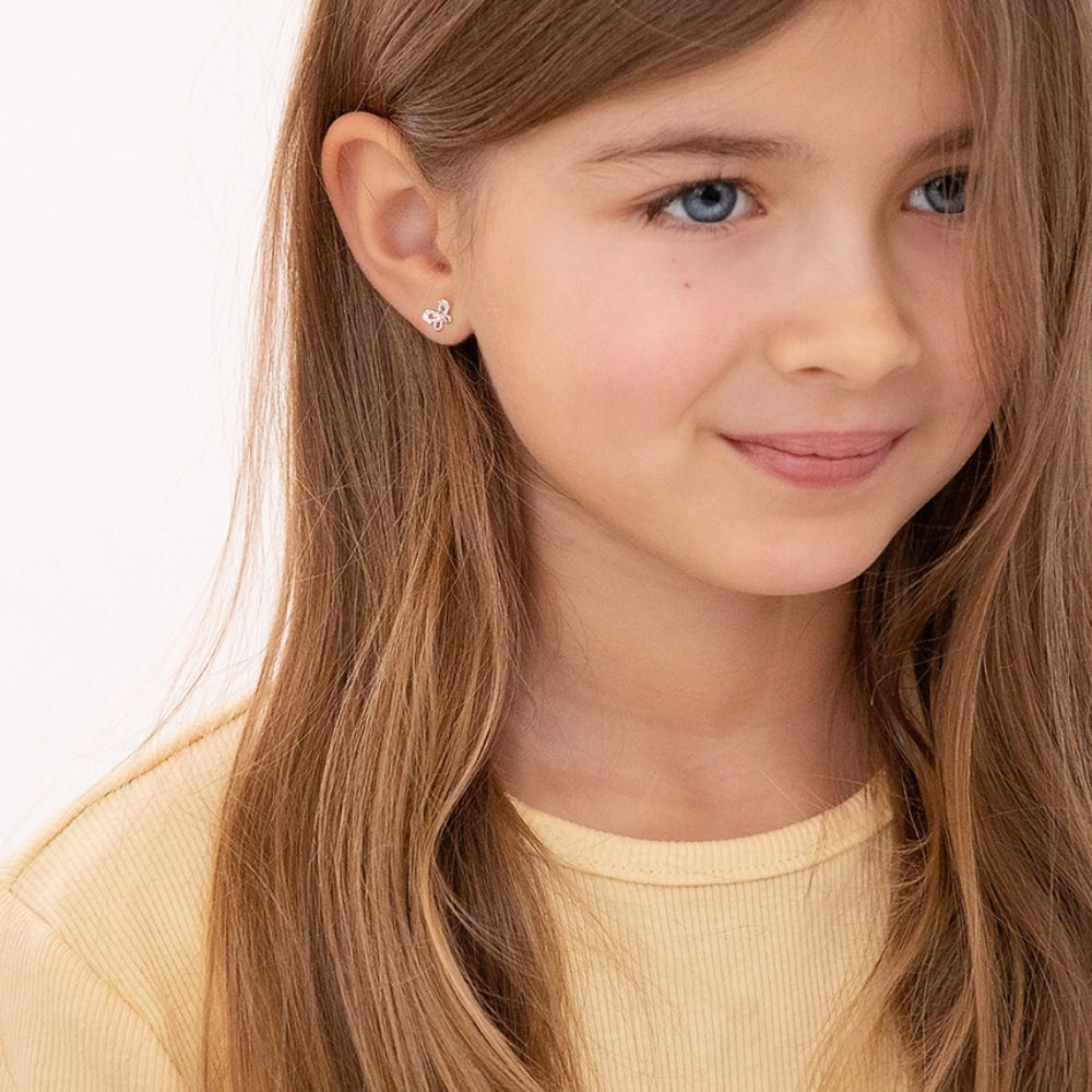 Children's Sterling Silver Petite Butterfly Earrings