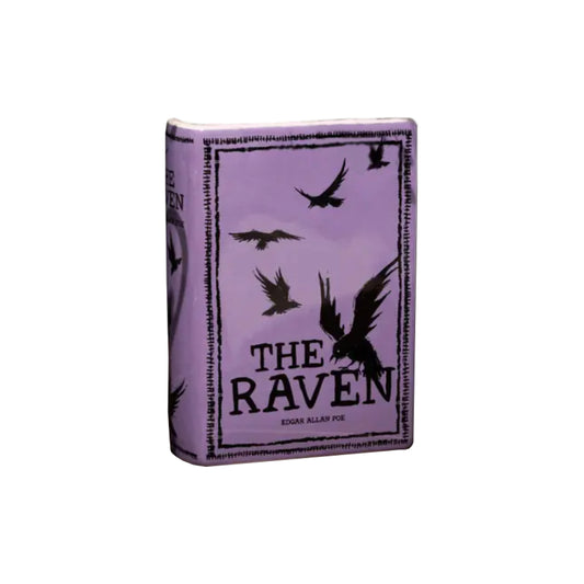 Steel Mill and Co. Large Book Vase, the Raven - Purple