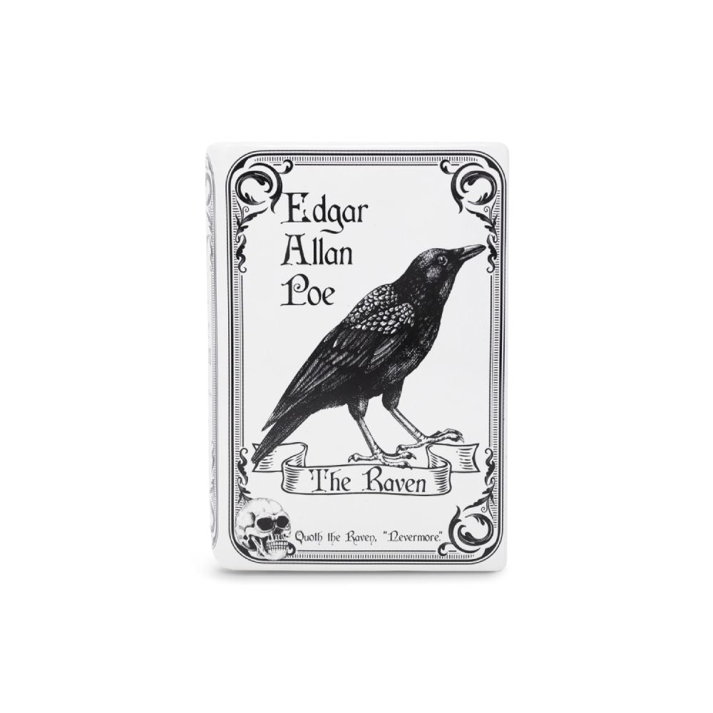 Steel Mill & Co Large Book Vase, The Raven - White