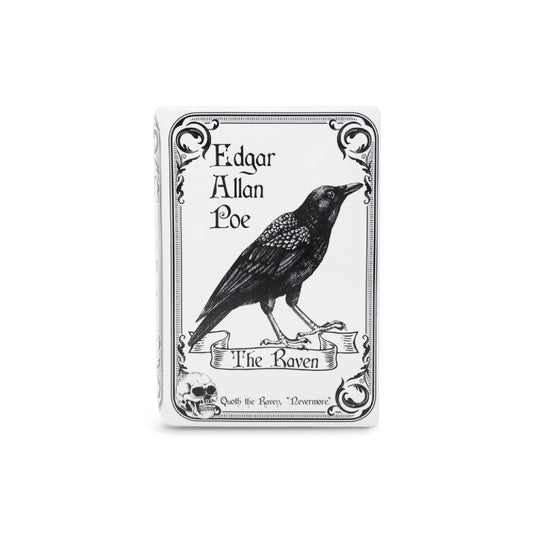 Steel Mill & Co Large Book Vase, The Raven - White