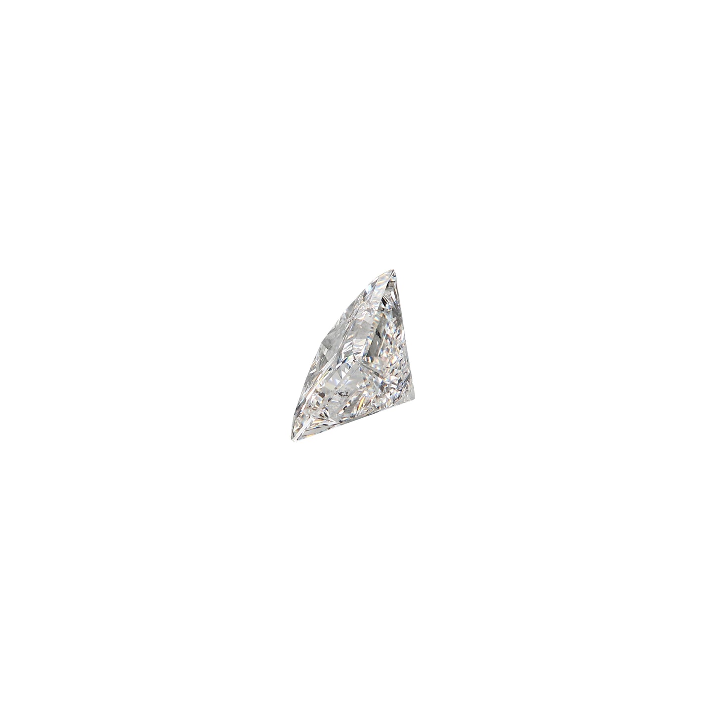 Princess cut 2.01 carat diamond graded GSI2 on a white background
