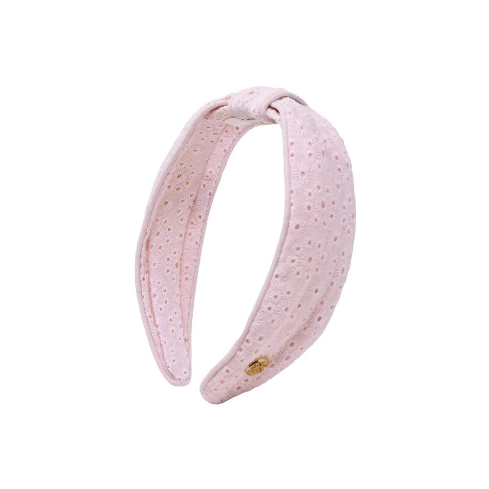 Lilly Pulitzer Eyelet Low Knot Headband-Conch Shell Pink
