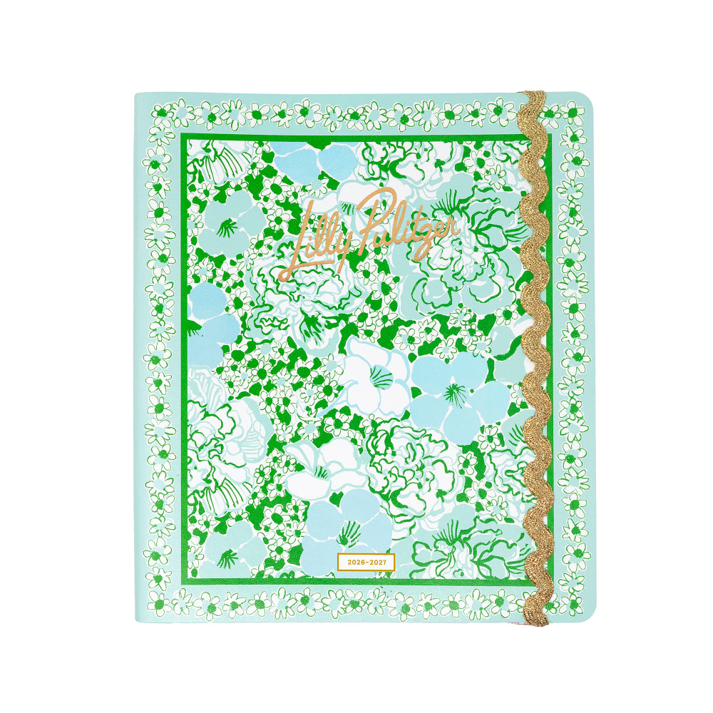 Floral patterned product with 'Little Poppies' branding on a light blue background