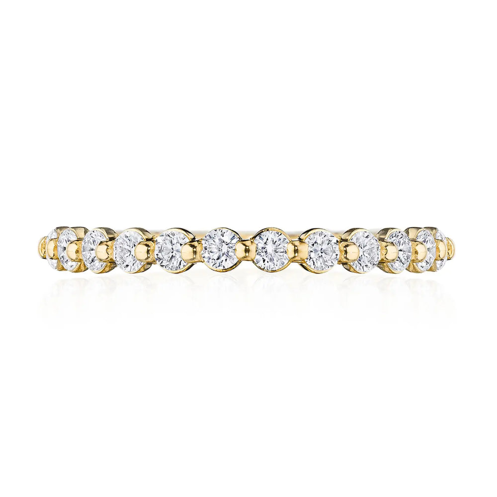 Tacori 18k Sculpted Crescent Two-Prong Diamond Band