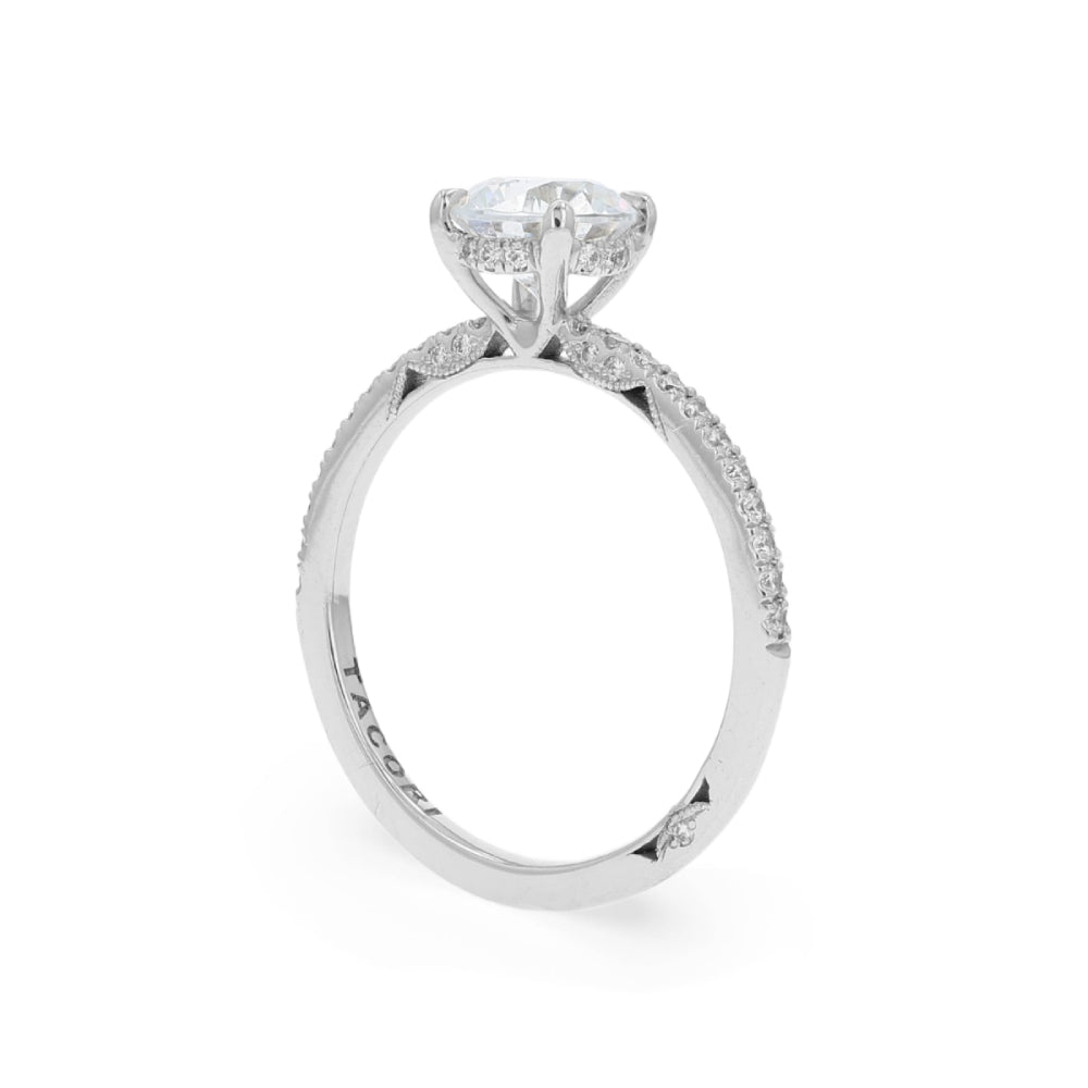 Tacori 18k Gold Simply Tacori Round Diamond Halfway Engagement Ring