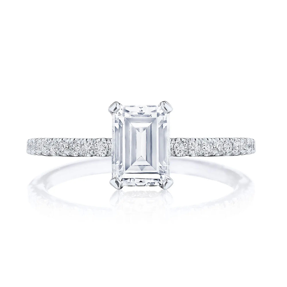 Tacori 18k Simply Tacori Emerald Solitaire Engagement Ring