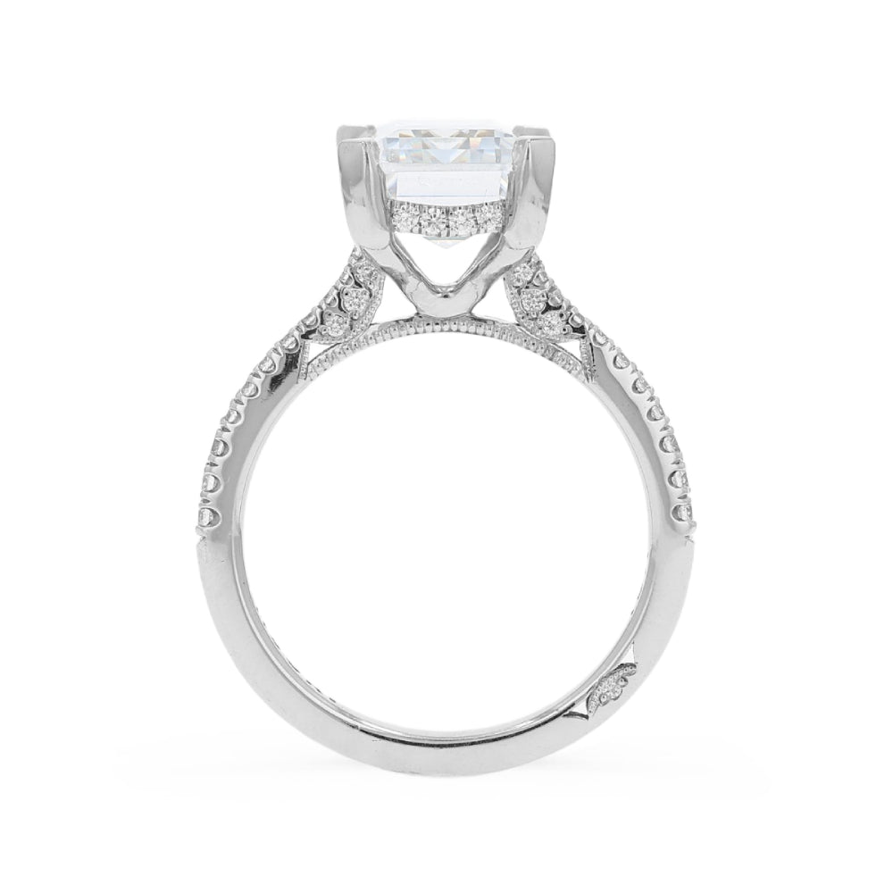 Tacori 18k Gold Simply Tacori Emerald Cut Diamond Hidden Halo Engagement Ring