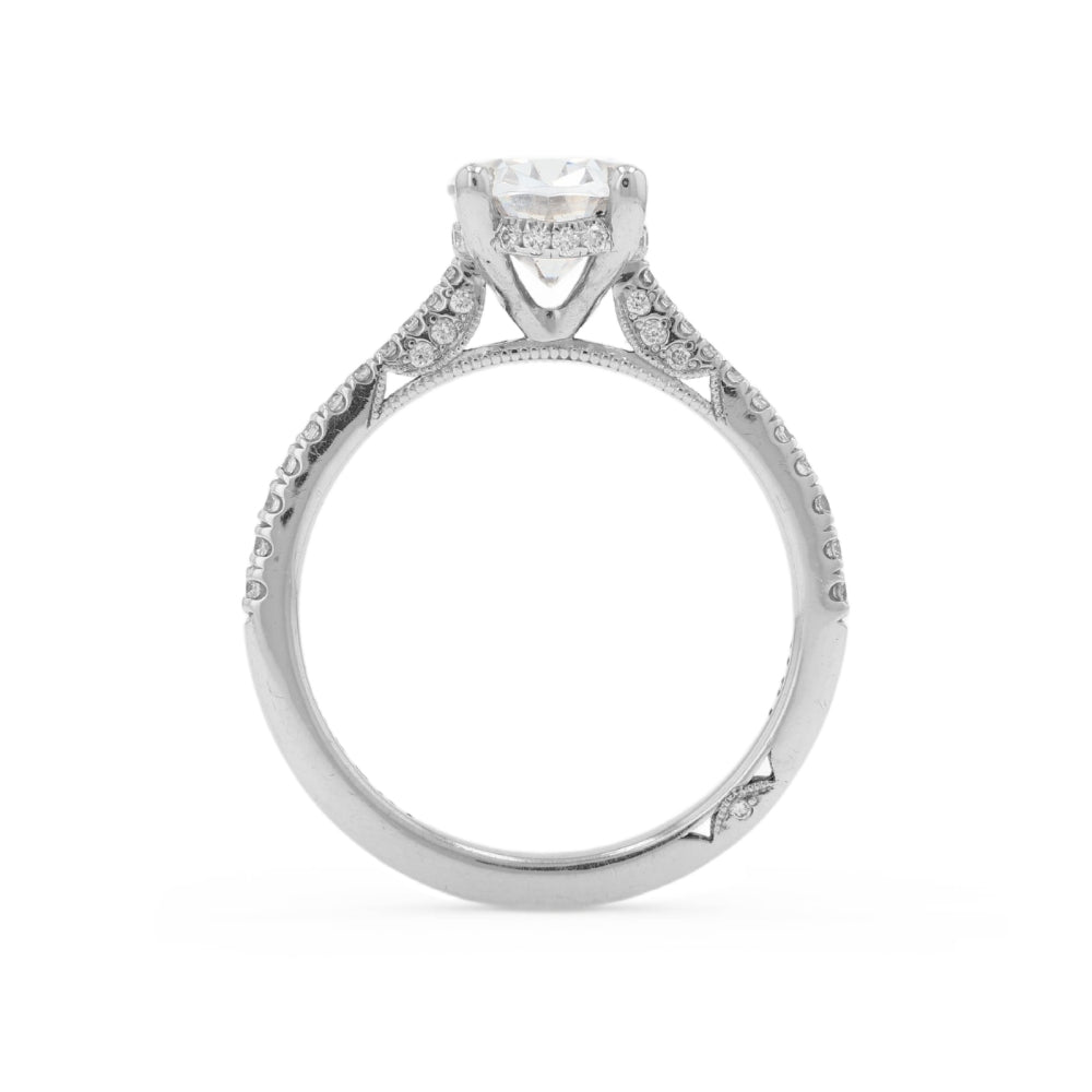 Tacori 18k Gold Simply Tacori Oval Diamond Hidden Halo Engagement Ring