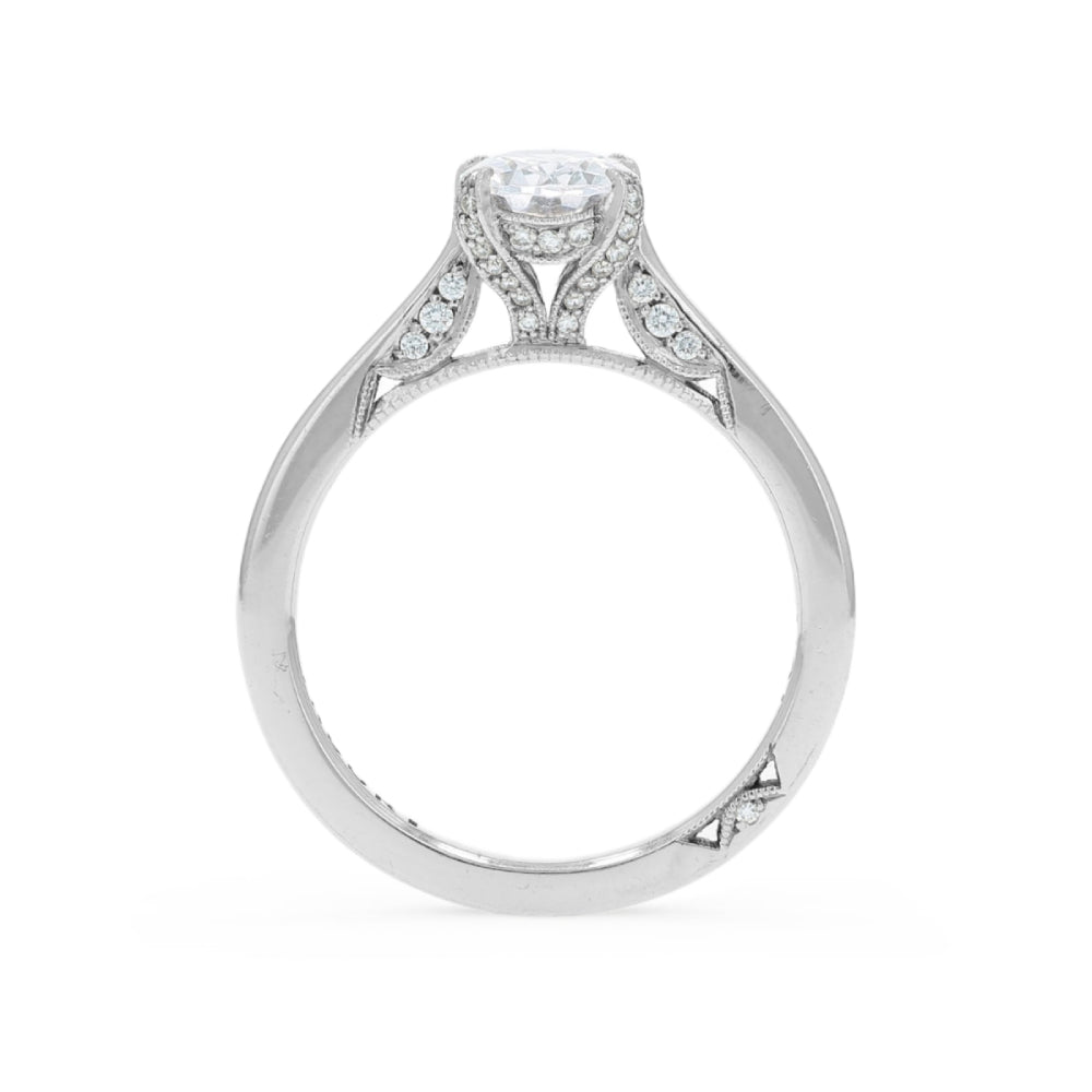 Tacori 18k Gold Simply Tacori Oval Diamond Hidden Halo Engagement Ring